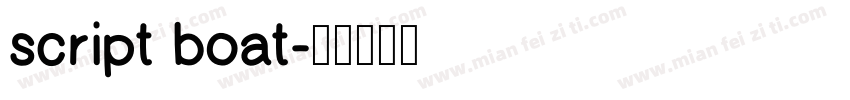 script boat字体转换